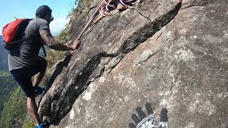 Lakegala Rock Climbing (without rope ) -  part 1