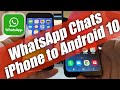 Move all your WhatsApp chats history from iPhone to the Samsung Galaxy A02s with Android 10