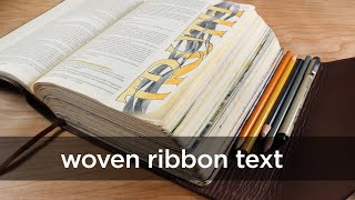 Bible Journaling: Weaving Ribbon Through Text Ex 20:16