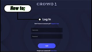 HOW TO Log in at CROWD1 Dashboard? || MOBILE BUSINESS