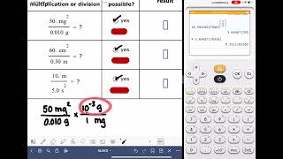 ALEKS: Multiplication and division of measurements