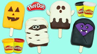How to Make Cute Play Doh Halloween Popsicles | Fun & Easy DIY Play Dough Ghost, Mummy, & More!
