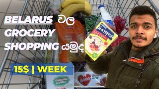 Grocery shopping in Belarus🇧🇾 | Vitebsk | සිංහල vlog | Medical student life