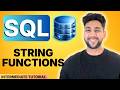 Learn SQL String Functions in One Video | Healthcare Data | Intermediate SQL Tutorial