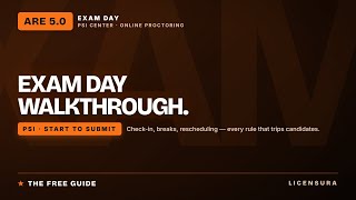 ARE 5.0 Exam Day Walkthrough | PSI Test Center + Online Proctoring (Licensura)