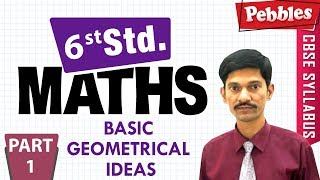 CBSE Syllabus Class 6th std Maths | Basic Geometrical Ideas | Part - 1