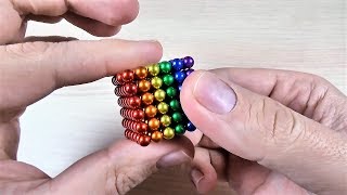 How to make a cube from mini magnetic colored balls