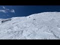 skier falls and slides down peak 6 breckenridge co