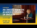 Livestream - An Inside View on Academic Studies in Sweden