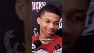 when Reporters laughed at Giannis for saying he wants the MVP title someday