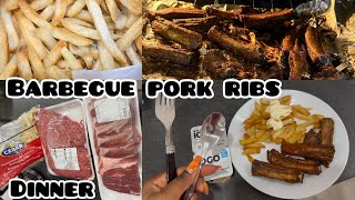 Ep1: Uko notsa inyama hano muri Canada 🇨🇦/ barbecue pork ribs/ ibyuma biteka ifiriti😳/Dinner 🍽️