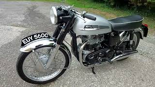 1960 NORTON DOMINATOR 99 AT RUSSELL JAMES MOTORCYCLES. WALK ROUND AND START UP