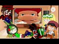 Mario exe alice ihy luigi meggy and melony react to Mario play baldi basic gacha club