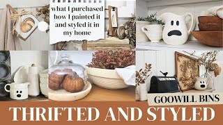 Thrifted and Styled • Fall Home Decor from the Goodwill Outlet Bins • Thrifting at Goodwill