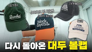 대두들도 쓸 수 있는 예쁜 볼캡 4가지! 【리뷰\u0026하울】