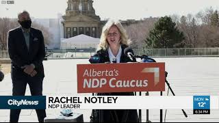 Notley calls for lockdown in Alberta