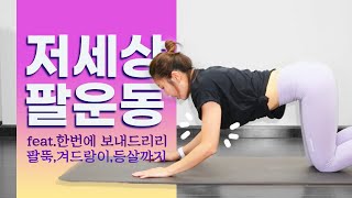 [렛츠 필라테스] 💪🏻하루 딱 6분! 겨살/팔뚝/등살까지 빼주는 저세상운동 | Total Arm Workout (Tone, Sculpt \u0026 Define) | No Equipment