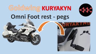 Goldwing Kuryakyn foot rests pegs installation I DIY