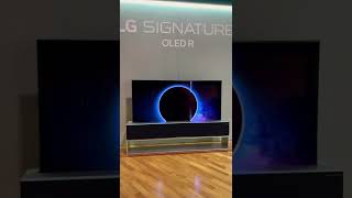 LG OLED R Signature: $130,000 rollable OLED TV in real life! #shorts