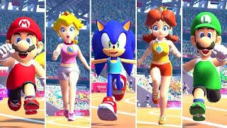 Mario & Sonic at the Olympic Games Tokyo 2020 - 100 Meter (All Characters)
