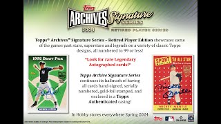 BGB1447 メジャーリーグ レジェンドサインシリーズ MLB 2024 TOPPS ARCHIVES SIGNATURES RETIRED GROUP BREAKS BROG水道橋 トレカ開封動画