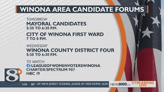 Candidate forums coming for Winona area races