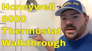 Honeywell 8000 WiFi thermostat setup and review - installation. Tips on the settings.