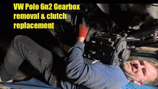 VW Polo 6n2 Gearbox removal and clutch replacement Pt 1 of 2