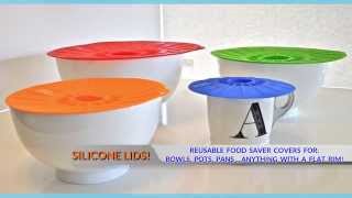 Silicone Suction Lids - Reusable Silicone Lids For Bowls, Pots, Pans - Best Kitchen Accessories