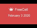 Microsoft Solitaire Collection - FreeCell - February 3 2020