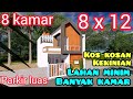 Desain kos kosan 2 lantai minimalis modern - 8 kamar