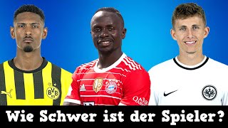 Errate wie Schwer der Bundesliga Spieler ist 🤣 - Fußball quiz 2023