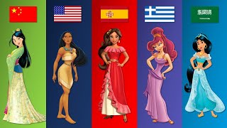 Disney Princesses From Different Countries