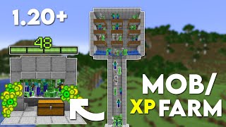 Minecraft: EASY MOB XP FARM TUTORIAL! 1.20+ (Without Mob Spawner)