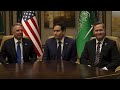 sec. rubio holds press conference after meeting with russian foreign minister in saudi arabia