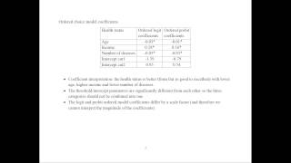 Ordered Probit and Logit Models Example