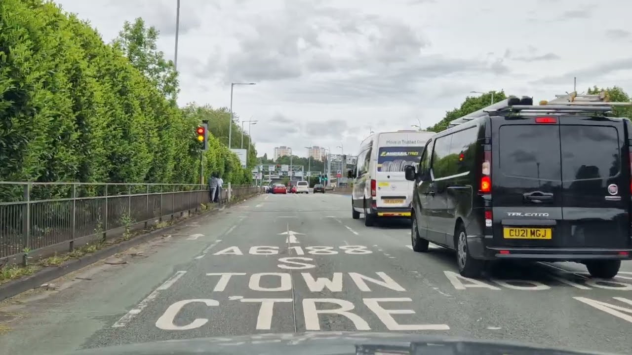 Portwood Roundabout From Carrington Road Lower Bredbury To Town Centre ...