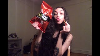 PEATOS FIERY HOT VEGAN TASTE TEST REVIEW (BETTER THAN FLAMIN HOT CHEETOS?)