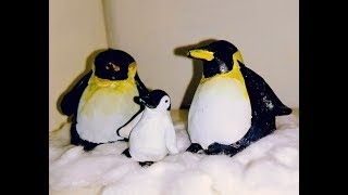 How to make Penguins with egg shells and clay