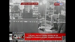 QRT: Lalaki, patay nang barilin sa pinagtatrabahuhang Ramen house sa Makati