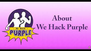 FAQ What is We Hack Purple?