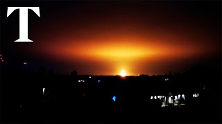 Fireball lights up sky after large explosion in Oxfordshire