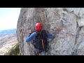 yamnuska rock climb sméagol pitch 2 4k rock climbing canmore banff area