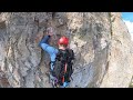 yamnuska rock climb sméagol pitch 2 4k rock climbing canmore banff area