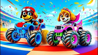 PAW Patrol 3D Animal Slide Challenge – Funny Cage Game with Cow, Elephant, Gorilla, and T-Rex!