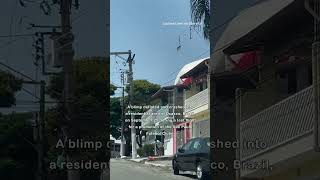 Shocking Moment Blimp Crashes Into Buildings in Sao Paulo