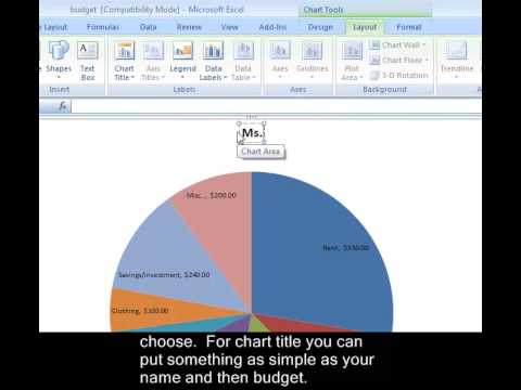 Excel 2007-Pie Chart Excel 2007-Pie Chart