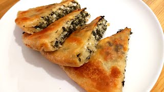 Katmer pita sa špinatom i sirom po jednostavnom i brzom receptu / A spinach and cheese pie