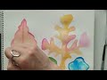 watercolor floral painting step by step colorful underwater plants ideas how to paint