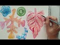 watercolor floral painting step by step colorful underwater plants ideas how to paint